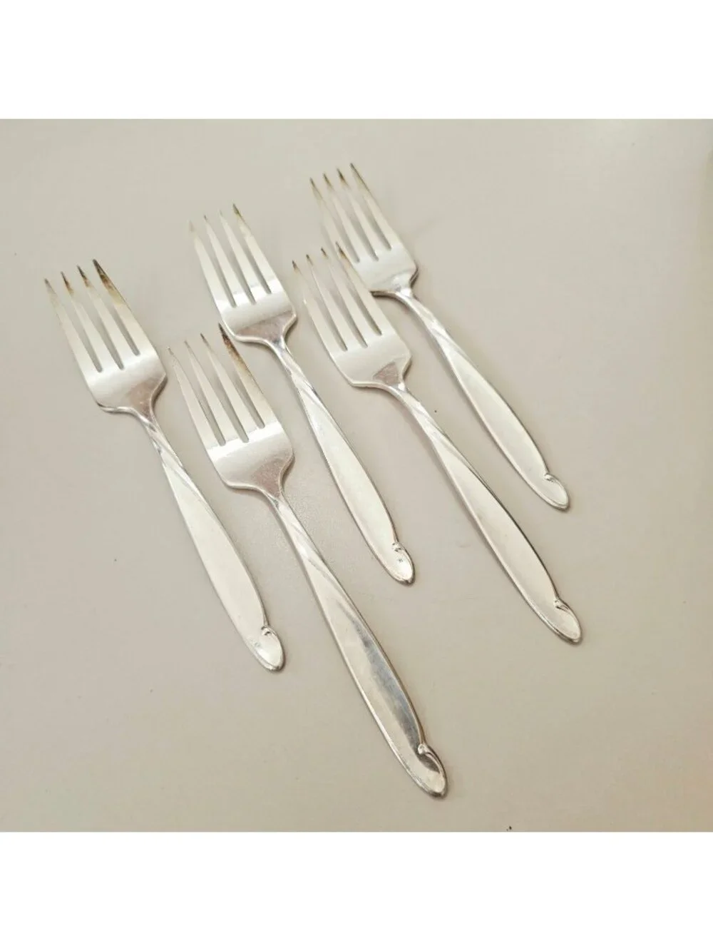 5 Oneida Lady Barbara Salad Forks 6